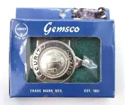 Gemsco Metal Security Guard Badge Silver Star With Justice Scales