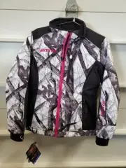 Arctic Cat Camo White Black Pink INSULATED WOMENS XS JACKET SNOWMOBILE SKI