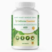 Magnesium Glycinate 400 - Chelated, High Absorption Magnesium for Muscle Reli...