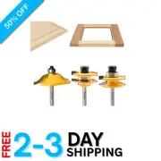 Versatile Carbide Router Bits Set - 1-3/4" Cutting Length for Various Materials