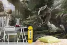 3D Dinosaur Park Wallpaper Wall Mural Removable Self-adhesive 87