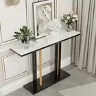 High End Marble Narrow Console Table For Hallway And Living Room