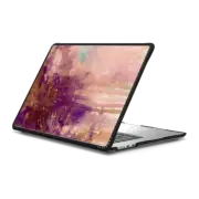 MacBook Air 15-inch (M2 - M4) Impact Case CARNIVAL DREAMS 4 Girly Pastel Blush Pink Eggplant Purple Rust Brown Abstract Watercolor Painting Spring Rain Clouds Pretty Storm Sky Swirls Drip Whimsical Chic Feminine Lovely