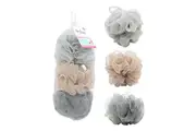36 x Bath Puff Sponge Organza Chiffon Loofah Shower Mesh Foam Puffball Exfoliating