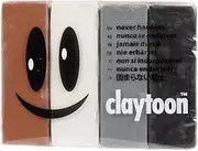 Van Aken Claytoon Modeling Clay – 1 lb (Four 4-oz Bars) – Use for Claymation, Models, and Stop Motion (Neutral)