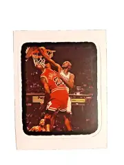 Michael Jordan Basketball Sticker Card