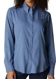 Columbia Women’s Tamiami II Long Sleeve Shirt XL Blue