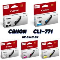 在飛比找蝦皮購物優惠-(含稅) Canon CLI-771 全新原廠墨水匣 黑 藍