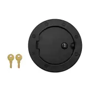 Rugged Ridge Locking Gas Fuel Cap Door Textured Black FOR 07-18 Wrangler JK JKU