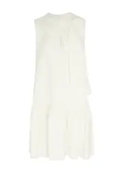 Roksanda Petra Draped Mini Dress - Ivory - 12 (UK12 / M) 12 (UK12 / M)