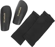 YARNOW 1Set Breathable Football Shin Guard Protection Socks Lightweight Comfortable Leg Guard Gear for Soccer Basketball Volleyball for Activities