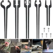 5 Types DIY Rapid Tongs Bundle Set with Rivets for Blacksmith or Beginners