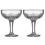 2PK Ophelia Crystal 400ml Coupe Glasses Cocktail Cup Stemware Glass Set Clear