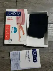 JOBST Compression Stocking, Knee High 20-30 mmHG Closed Toe, Sz M, Midnight Navy