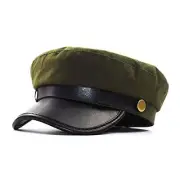 Chauffeur Hat for Men Women Classic Vintage Newsboy Cap Costume Hats Army Green