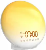 Wake-up Light, Smart Sleep Alarm Clock for Kids Adults, Sunrise Sunset Simulatio