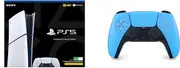 PS5 Digital Console (Slim) + Blue DualSense