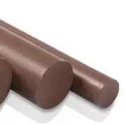 Teflon - Ptfe Bronze Filled Plastic Round Rod Bar 1" Diameter x 12" Length
