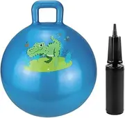 RIGMA Hopper Ball - Bouncy Ball with Handle - Air Pump Included - | Indoor / Outdoor Toy, Balance / Jumping Balls, Hippity Hop | Ages 3+ (Blue)