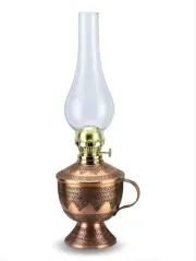 Handmade Engraved Copper Oil Lamp, Copper Kerosene Lamp, Copper Oil Lantern