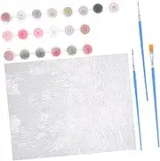 GLSTOY 1 Set DIY Decorative Tulip Flower Oil Painting Painting Kit for Beginners Home Decor Adults Includes Canvas Paints Brushes