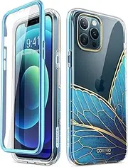 i-Blason Cosmo Series Slim Full-Body Protective Case for 6.7-Inch iPhone 12 Pro Max (2020 Release), Butterfly