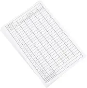 GAROZATION 40pcs Golf Scorecards Weatherproof Coated Paper Portable Score Record Tools for Professional and Casual Play Durable Design Legibility for Conditions