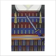 Sasagawa 31-1021 Mikijo Seal Book, Goshuin Book, Taka Mark, Armor Pattern, Bellows Type, Double-Sided Storage 18 Sheets