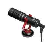 Microphone On-Camera Video Recording Mic Microfone for DJI Osmo Pocket DSLR Camera Sony iPhone - black