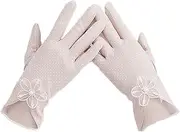 [Zasdvn] UV Blocking Gloves, UV Protection Gloves, Women's Cycling Gloves, Non-Slip Touch Screen, Breathable, Quick-Drying Sun Protection Gloves to Protect Hands