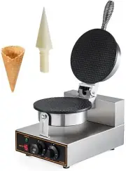 Electric Ice Cream Cone Maker Machine 110V Non-stick Single Head Egg Roll Maker