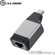 Alogic Ultra Mini USB-C Male to Gigabit Ethernet Adapter 10/100/1000 Mbps Grey