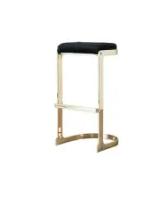 [Koala Living] Rouven Velvet Bar Stool in Black