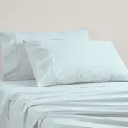 Logan and Mason 250TC Poly/Cotton Percale Sheet Set Chambray