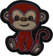 Baby Monkey Iron on Patch - 3x3 inch - P7286