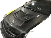 hood scoops for cars， Compatible For Cadillac 08-12 Cts Refitting Large Enclosure Carbon Fiber PerCompatible Forated Cover And Kaicts-v Machine Cover Auto Hood Parts(Primer Machine Cover)