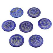 7 pieces Set Gem Polished Engraved Crystal The Tree of Life