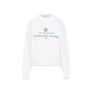 [Jacquemus] Jacquemus-White La Maille Venice Cotton Pullover-Donna 32 FR
