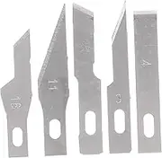 COHEALI 50pcs Blade Paper Trimmer Blade Art Blades Paper Cutter Blade Cutting Tools Craft Blades Replacement Scrapbooking Blades Craft Blades DIY Blades Steel Silver