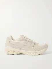 [Asics] Asics - Gel-kayano 14 Rubber-trimmed Canvas And Faux Leather Sneakers - Light gray - UK 3 UK 3 Gray