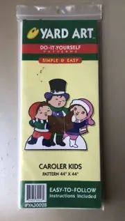 Yard Art Do-it-yourself Pattern Caroler Kids NIP Christmas
