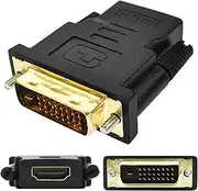High Definition Multimedia Interface Adapter | High-Definition Converter DVI-I Adapter Bi-Directional,Stable Signal Transmission Adapter for TV Box, Computer, Monitor, PC