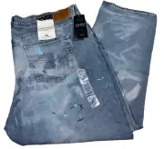 Lauren Ralph Lauren Comfort Stretch Painted Relaxed Taper Jeans Women’s Plus 20W