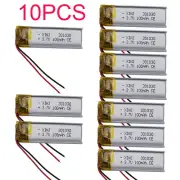 10pcs 3.7V 100mAh 0.37Wh Li Battery Li-ion 301030 For Headset Bluetooth Speaker