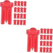 OSOLADY 2sets Lash Glue Bottle Pin Replacement Eyelash Glue Bottle Tips Glue Bottle Nozzle Noddles for False Lashes 100pcs*2
