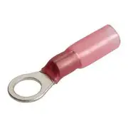 Narva Terminal With Heat Shrink - Red, 50 Pack, 5mm, Ring