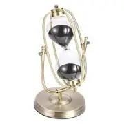utes Hourglass Sand Timer, 360° Rotating Black 60 Min 360° Rotating, Black Sand