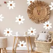 SHYJSHYJ Large Daisy Flowers Boho Wall Stencils for Painting Large Pattern on Wall, Concrete for Patio, Reusable Template for Nursery, Kids Bedroom Livingroom Home Scandinavian Painting Wall Décor