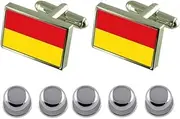 [Select Gifts] Shirt Dress Studs Paderborn City Germany Flag Cufflinks