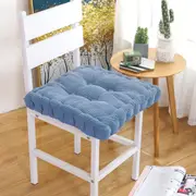 Square Cushion Tatami Seat Pillow Thicken Yoga Pad for Office and Home-Blue